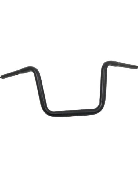 Hanger ape handlebar 1-1/4" high 11" black without dimples, for Electronic Accelerator, pre-drilled