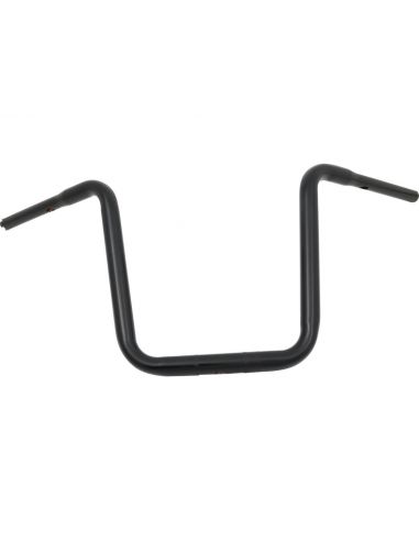 Hanger ape handlebar 1-1/4" high 14" black for traditional and electronic accelerator, pre-drilled
