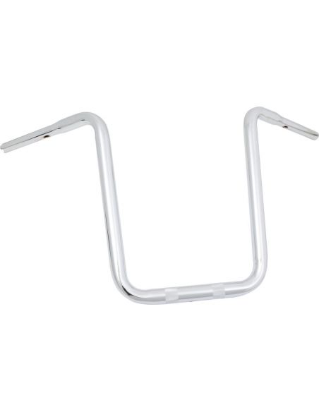 Hanger ape handlebar 1-1/4" high 17" chromed for traditional and electronic accelerator, pre-drilled