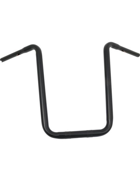 Hanger ape handlebar 1-1/4" high 19" black for traditional and electronic accelerator, pre-drilled