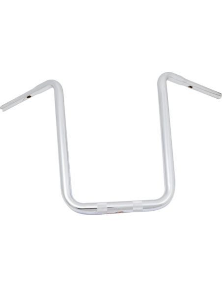 Hanger ape handlebar 1-1/4" high 19" chromed for traditional and electronic accelerator, pre-drilled
