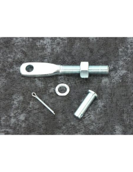 Adjustable brake pedal rod with nut, plug and clip for Sportster from 1987 to 2003 ref OEM 42437-87