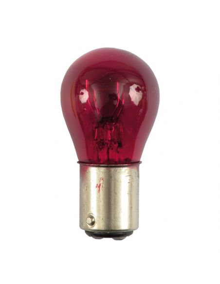 Red double-filament bulb for 12V tail light