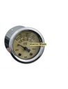 Indicatore pressione olio elettronico MMB Retro cromato con fondo avorio