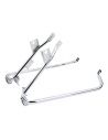 Chromed bag/muffler support brackets for Touring 09-13 ref OEM 49206-09A and 49207-09A