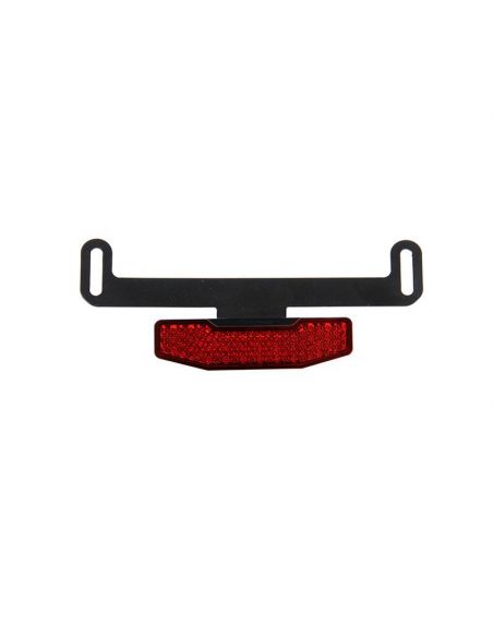 Homologated red reflective gem with support bracket