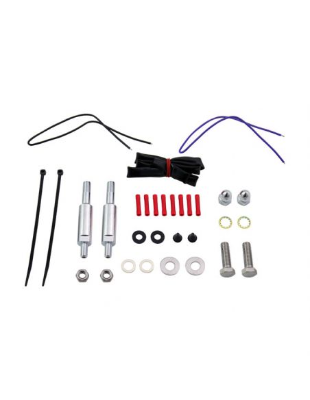 Chromed arrow relocation kit for Softail from 1984 to 1999