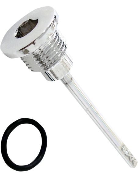 Chromed cap with gearbox oil dipstick for Softail from 2007 to 2023 ref OEM 37065-06A