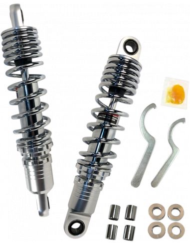 11.5" chrome Drag Specialties Premium springs shock absorbers standard for Sportster from 1979 to 2003