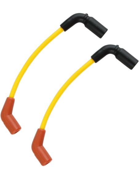 Yellow spark plug cables 8mm equal length 20 cm for Rocker from 2008 to 2017