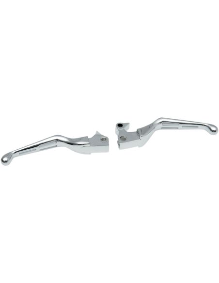 Chrome brake and clutch levers 2 slots For Sportster from 2007 to 2013