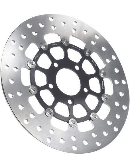 Front brake disc TRW diameter 11.8" floating black for Sportster from 2014 to 2020 ref OEM 41809-08