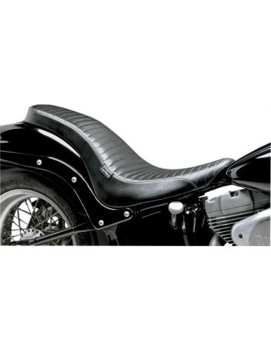 Saddle le pera cobra pleated for Softail from 2000 to 2007 with 150 rubber