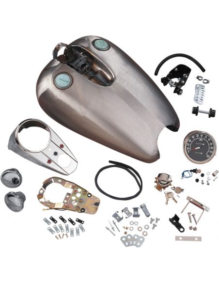 3.9 gallon bernzina tank with instrumentation kit for Sportster from 1986 to 1994