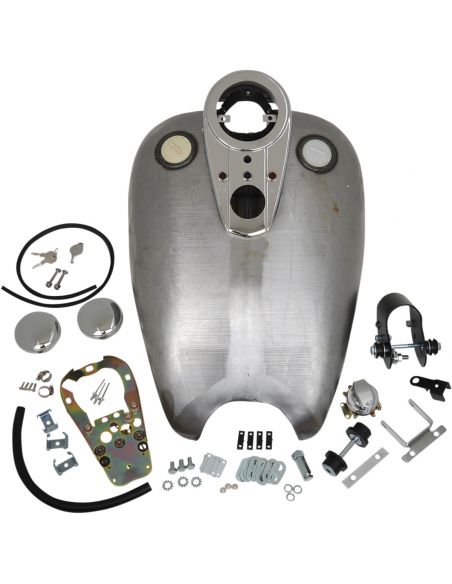 3.6 gallon bernzina tank with Sportster instrumentation kit from 1995 to 2003