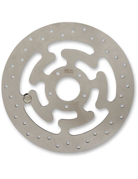 Front brake disc diameter 11.8" left satin for Touring from 2008 to 2018 ref OEM 41809-08