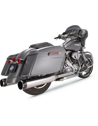 Pair of mufflers S&S thruster MK45 4.5" cromo and black for Touring from 2017 to 2023