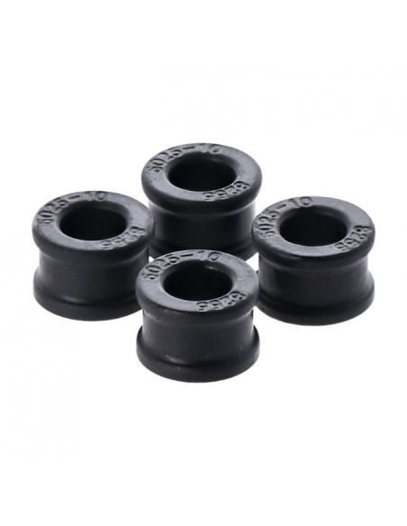 Set of 4 Plastic bushings for shock absorbers Progressive Suspension model 412 for Big Twin 1958 to 1972
