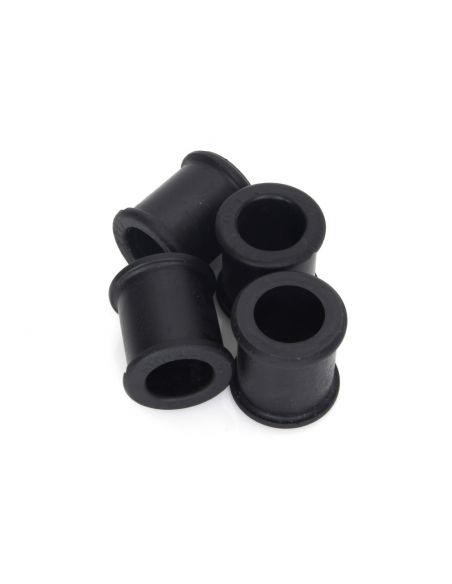 Set of 4 Plastic bushings for shock absorbers Progressive Suspension model 412 for Big Twin from 1973 to 1986