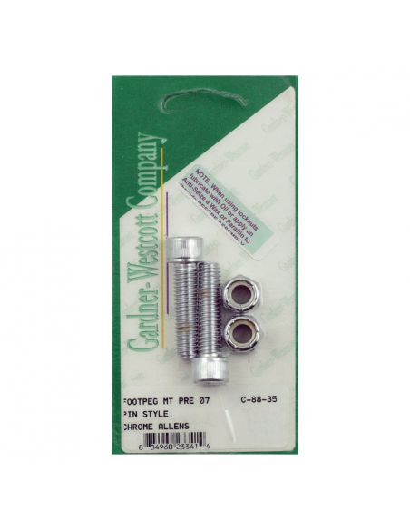 Pedal fixing screw pins complete with nuts and springs for various models Harley Davidson from 1970 to 2006