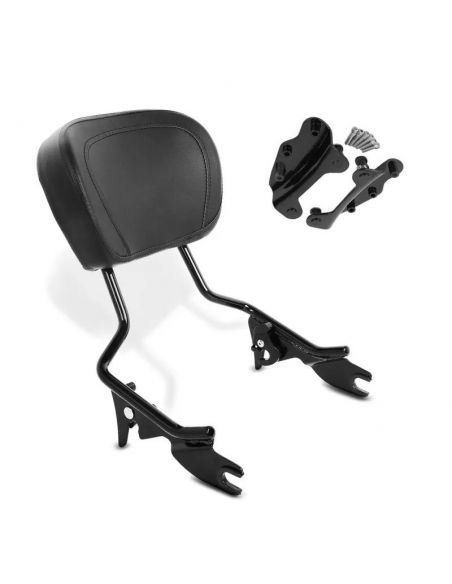 Black removable backrest with 4-point attachments for Touring from 2009 to 2013