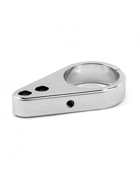 1" (25.4 mm) chrome-plated clamp for 2 throttle cables