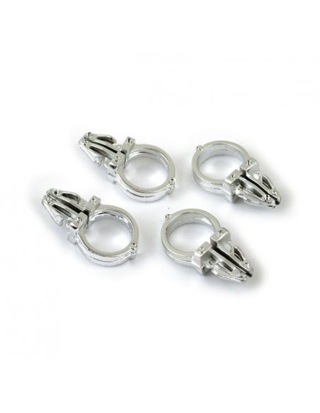 Electric cable clips for handlebars - chrome plated