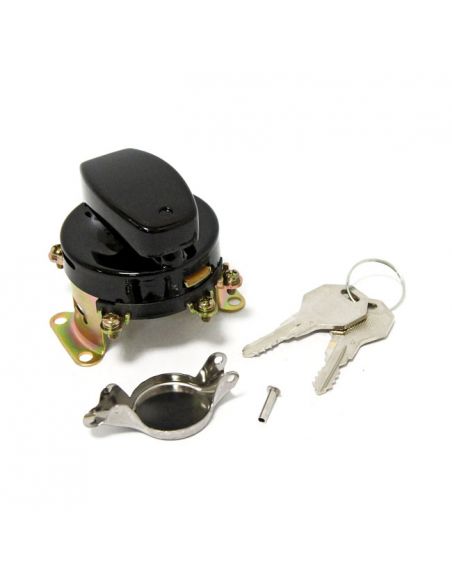 Mechanical black ignition key lock For Softail, FXWG and FL from 1973 to 1995 ref OEM 71501-73T