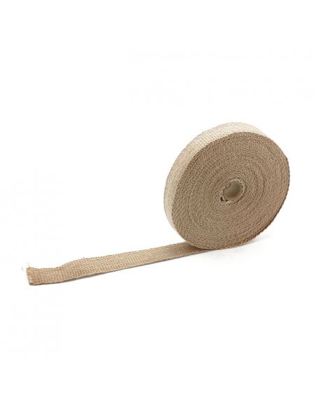 Light brown heat bandage for drains, 2.5 cm wide, 15 meters long
