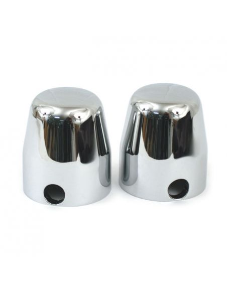 Chrome Rear Axle Covers for 1989 thru 2007 Softail