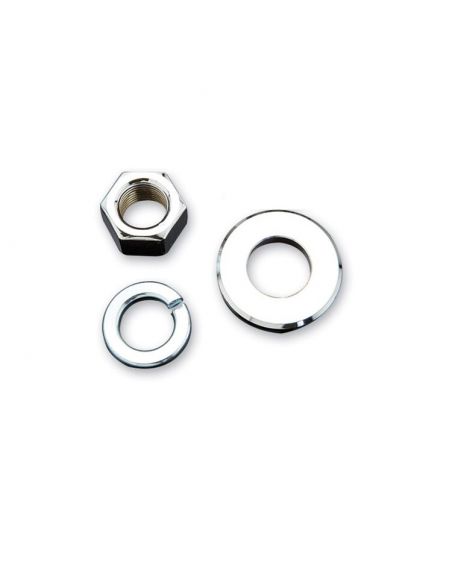 Front Axle Nut and Washers for FL and Touring from 1972 to 1999 ref OEM 7845, 6590HW and 7068