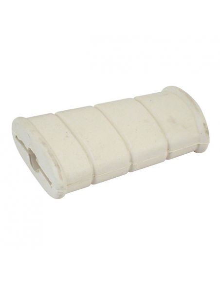 White replacement rubber for Kickstarter pedal for FL and FX from 1936 to 1976 ref OEM 33182-63A
