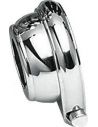 Left-hand chrome-plated block with push-button for 1" handlebars