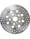 Rear brake disc Diameter 11.5" floating Russel chrome for Sportster, FXR, Dyna and Softail from 92 to 99 (ref OEM 41789-92