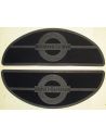 Oval floor mats Harley Davidson for Softail and Touring from 1991 to 2005 ref OEM OEM 50613-40