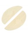 Tappetini ovali bianchi per pedane ovali originali dal 1940 ad oggi o aftermarket rif OEM OEM 50614-40