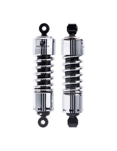 12" chrome shock absorbers Progressive Suspension 412 standard spring for Dyna from 1991 to 2017