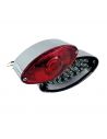 Faro posteriore Cateye LED con lente rossa 