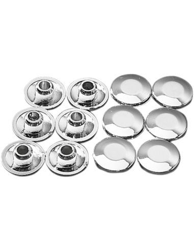 Chrome Covers for Rise Plate Screws (12-Piece Pack)