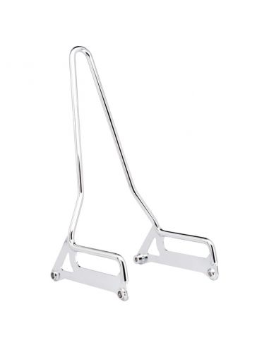 Chrome-plated Biltwell Exfil backrest with passenger handle for Dyna from 2006 to 2017