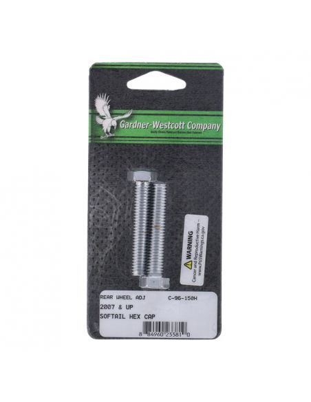 Pair of chrome-plated screws for end belt adjuster for Softail from 2008 to 2017 ref OEM 4433