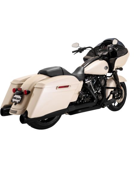 Dresser Duals Crossover catalyzed PCX Vance & Hines manifolds for Touring from 2017 to 2024 black