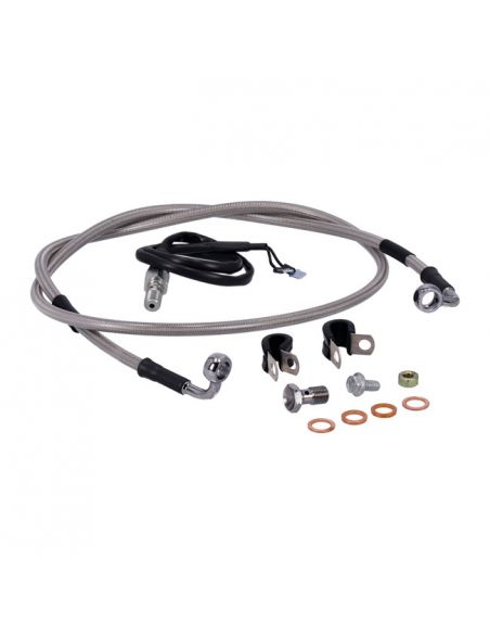 Stainless steel braid brake hose for Touring from 2008 to 2013