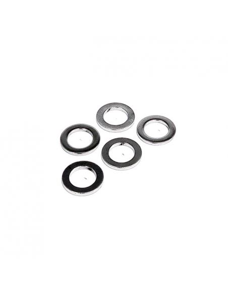 1/4" internal and 11 mm external chrome-plated flat washers