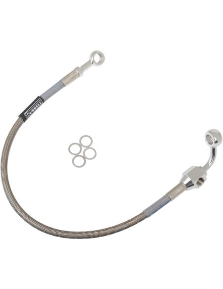 Stainless steel post braid brake hose for Dyna from 1999