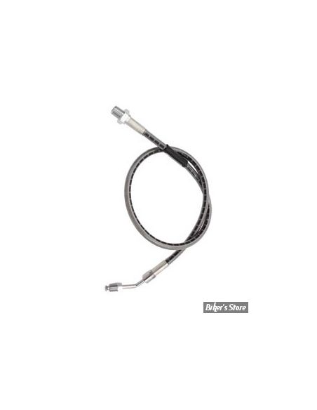 Black rubber front brake hose for FL from 1973 to 1981 single disc ref OEM 42300-73A