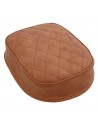 Universal brown leather saddle diamond stitching - suction cups