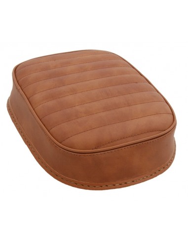 Universal brown leather saddle horizontal stitching - suction cups