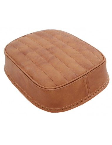 Universal brown leather saddle vertical stitching - suction cups