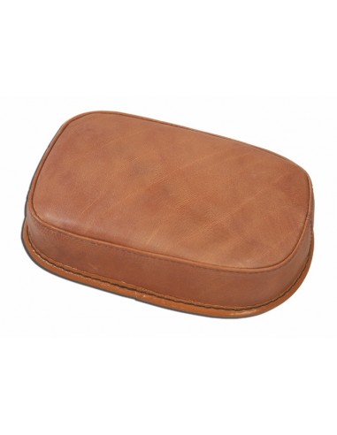 Brown universal saddle in smooth leather - suction cups